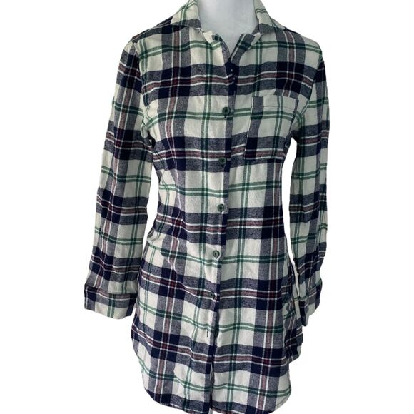 Primark Women Plaid Flannel  100% Cotton Shirt Dress XS 2-4 - Picture 4 of 10